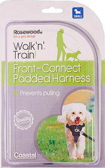 Padded front walking outlet harness