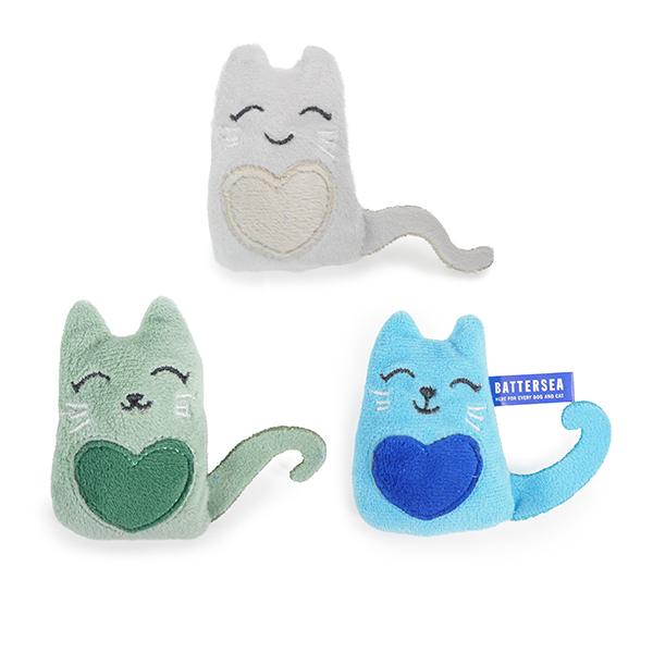 BATTERSEA CATNIP CATS (3PCS)