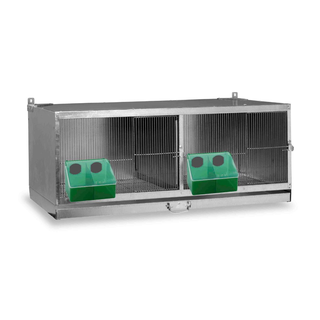 PIGEON BREEDING CAGE 2 COMPARTMENTS