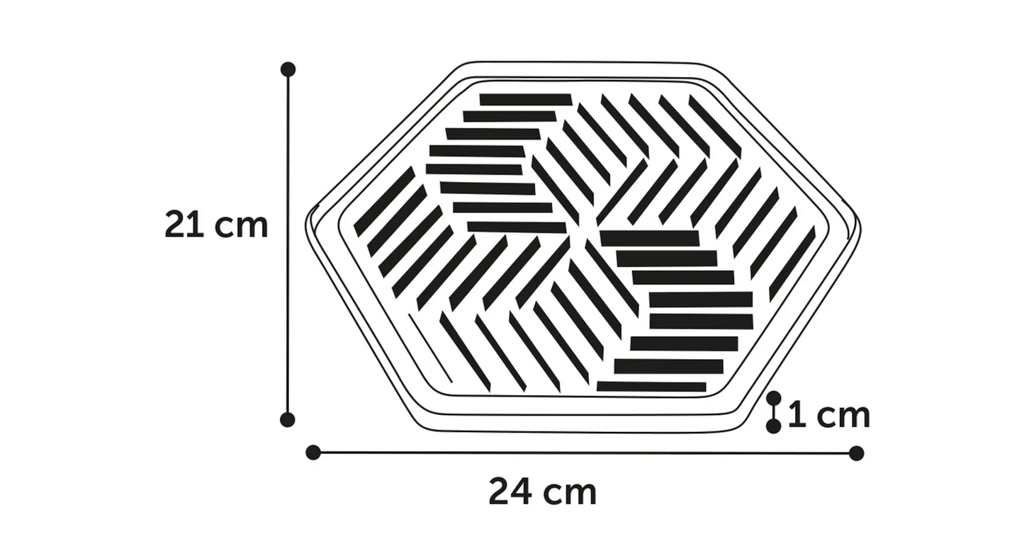 LICK PAD BEAN HEXAGON MULTIPLE COLOURS