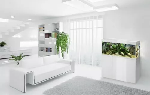 AQUAEL GLOSSY ST AQUARIUM WHITE