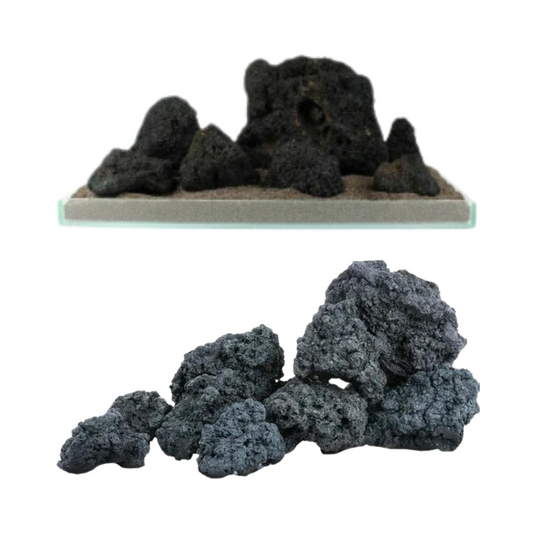 BLACK LAVA ROCK 15-25cm