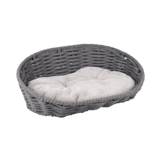 BASKET ZINZI OVAL GREY