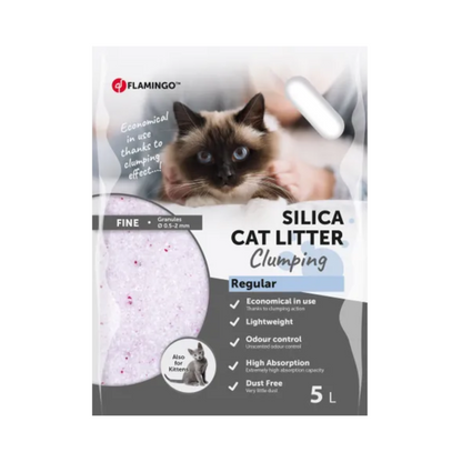 CAT LITTER SILICA FINE GRAINS CLUMPING 5L