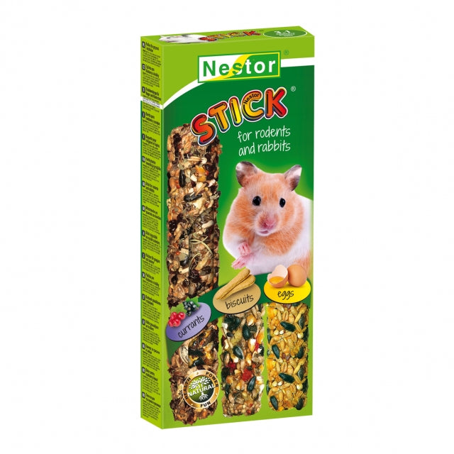 RODENT STICKS 3X1 CURRANT/CAKE/EGGS
