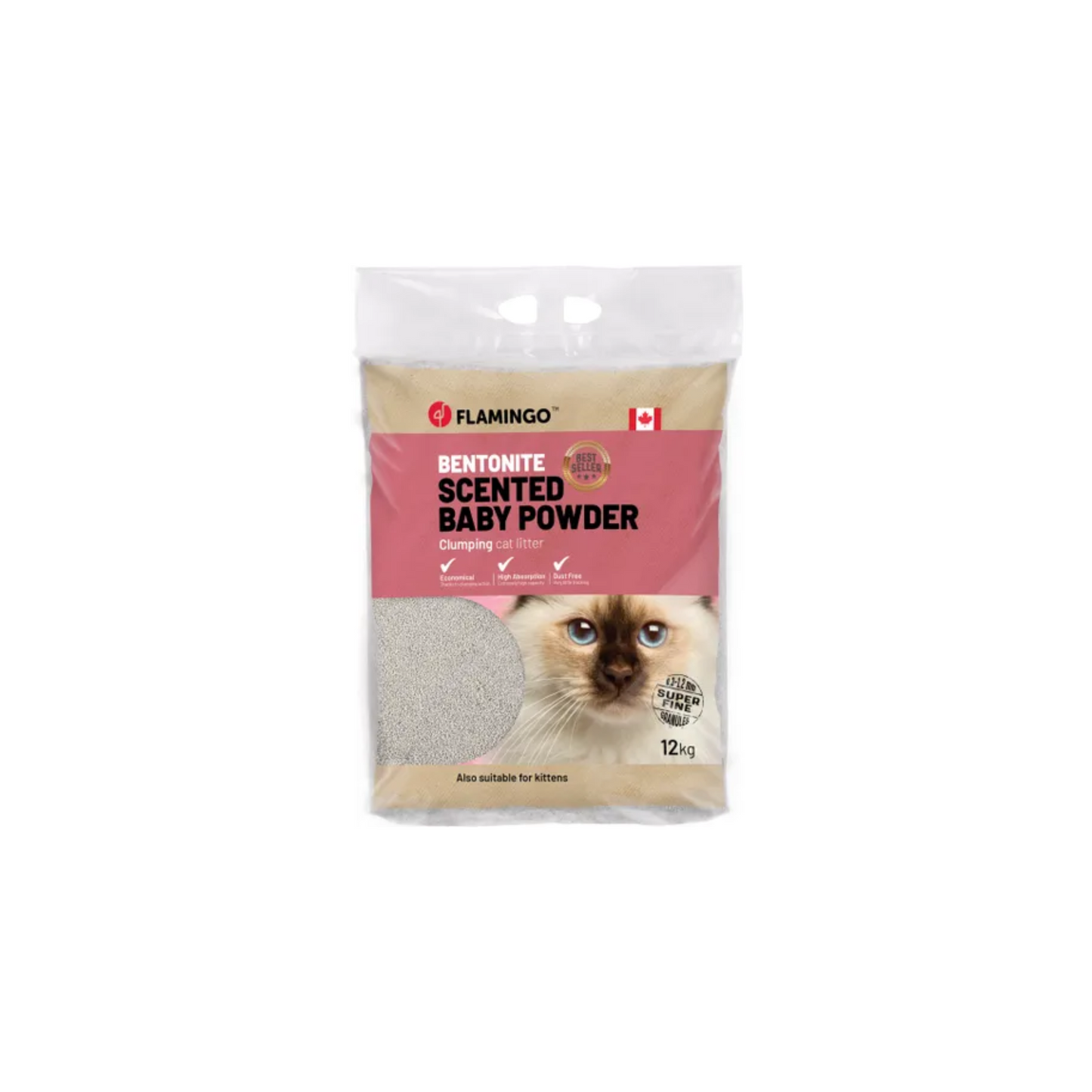 CAT LITTER BENTONITE FINE GRAINS CLUMPING