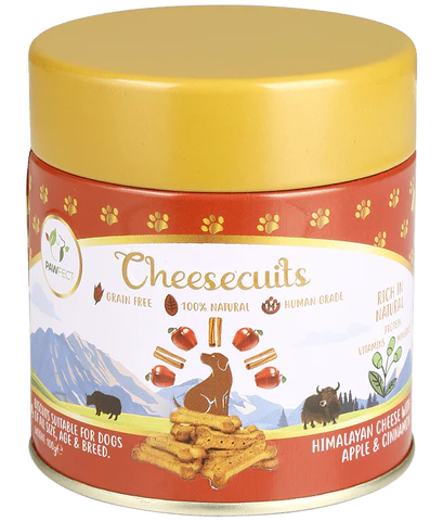 PAWFECT CHEESE BISCUIT with Apple & Cinnamon 100G