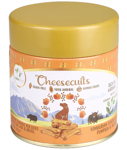 PAWFECT CHEESE BISCUIT with Pumpkin & Flaxseed 100G