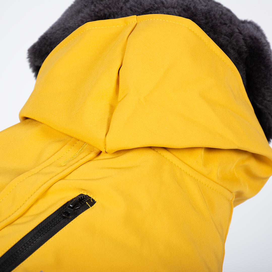 DOG JACKET PARKA YELLOW