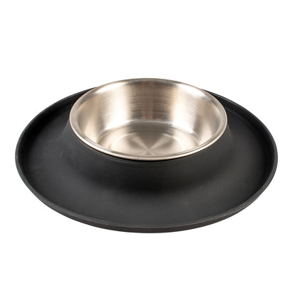 FEEDING BOWL NO-SPILL SILICONE BLACK