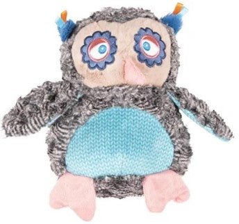 DOG TOY STAN OWL GREY