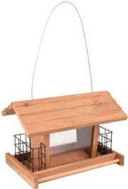 SILO BIRD TABLE SEEDS + 2 FOOD BLOCK HOLDERS SAMI CEDAR WOOD