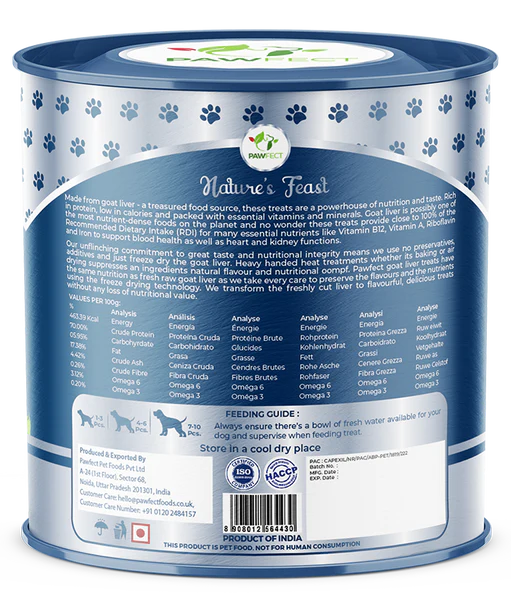 FREEZE-DRIED GOAT LIVER TREATS 50G