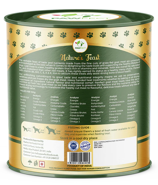 FREEZE-DRIED GOAT TREATS 50G