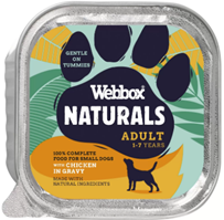 WEBBOX NATURALS DOG CHICKEN IN GRAVY 150G