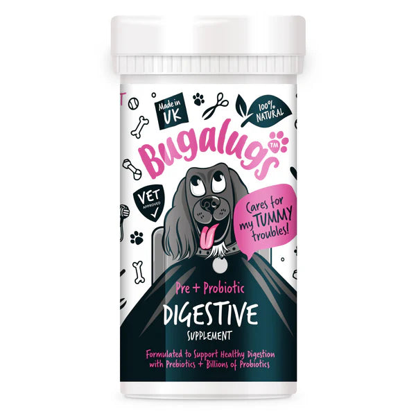 BUGALUGS NATURAL PRE & PROBIOTIC DIGESTIVE SUPPLEMENT