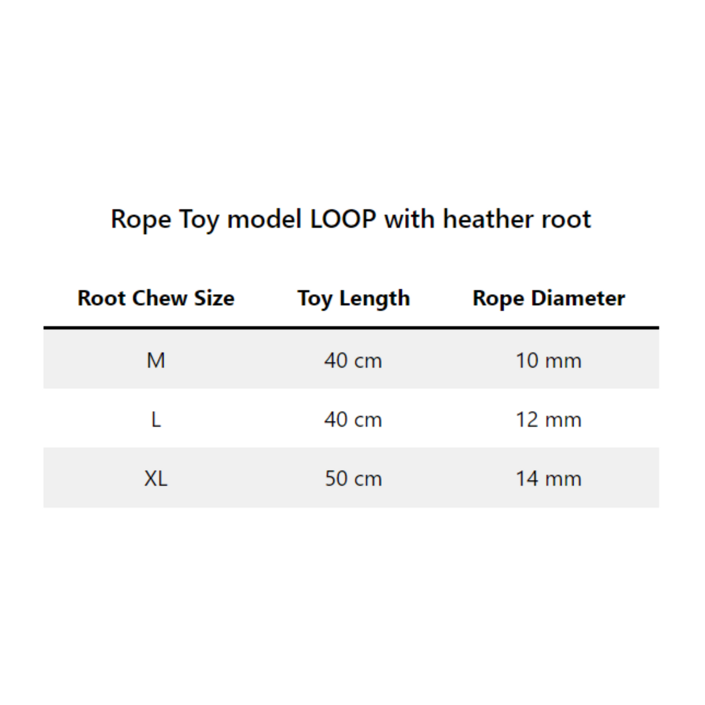 ROPE TOY LOOP WITH HEATHER ROOT