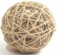 RATTAN WOOBLE BALL (ΜΕΓΑΛΗ) Ø15cm