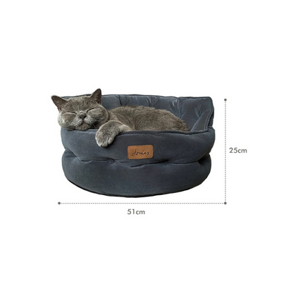 JOULES-CHESTERFIELD PET BED GREY SMALL