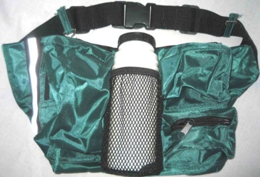 Waist bag with pouches and water bottle