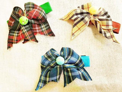 3x DOG BOW WITH CLIP