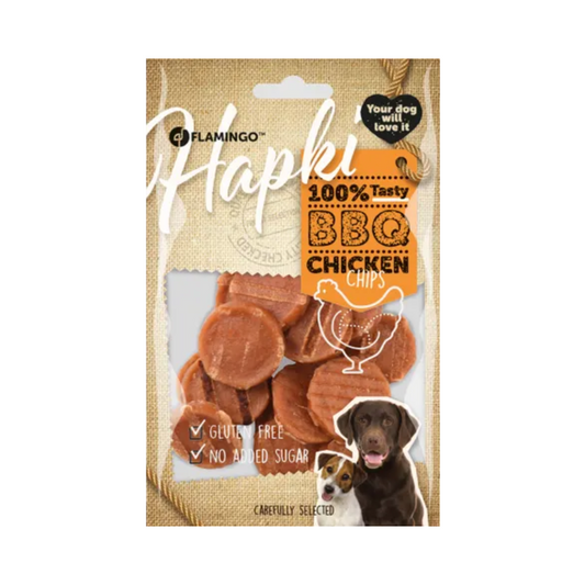 SNACKS HAPKI BARBECUED CHIPS WITH CHICKEN 58G