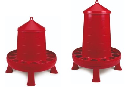 ECO CHICKEN FEEDER RED