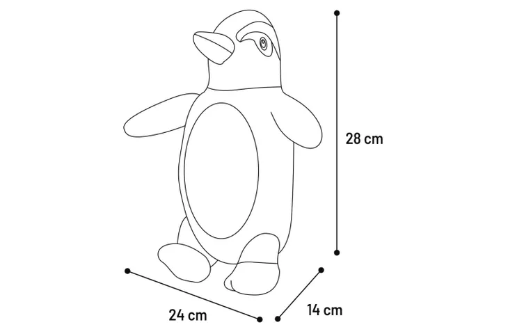 TOY NEWSY PENGUIN GREY