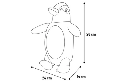 TOY NEWSY PENGUIN GREY