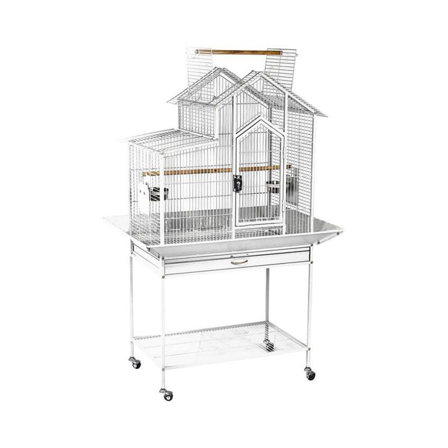 PARROT CAGE HOUSE OPEN FLAT TOP