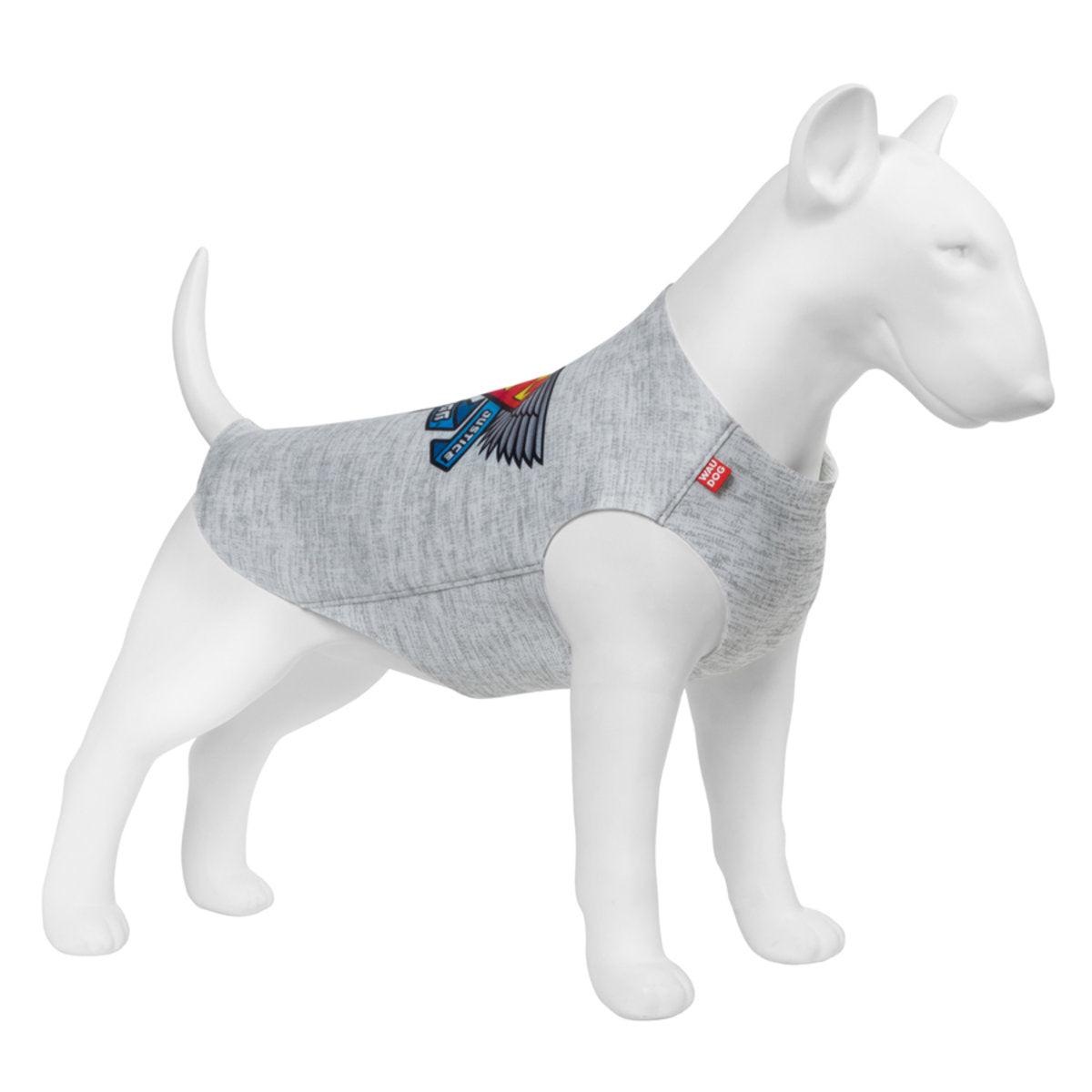 WAUDOG CLOTHES DOG SHIRT, SUPERMAN LOGO DESIGN