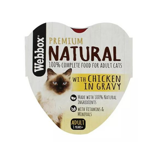 WBX NATURAL CAT HEART  CHICKEN IN GRAVY 85G