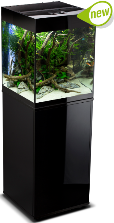 GLOSSY AQUARIUM LINE CABINET BLACK