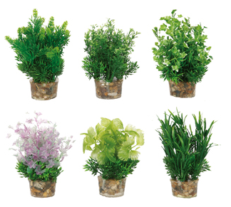 AQUARIUM PLANT PLASTIC ASSORTED