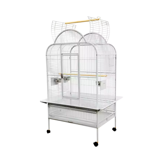 PARROT CAGE - ANTIQUE WHITE