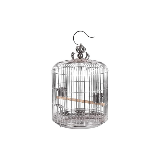 ROUND STAINLESS STEEL BIRD CAGE