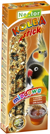 2x COCATIEL-LOVEBIRD STICKS HONEY