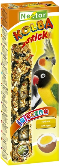 2x COCATIEL-LOVEBIRD STICKS EGG