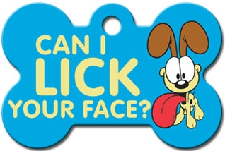 TAG BONE LG GARFIELD LICK-YOUR-FACE