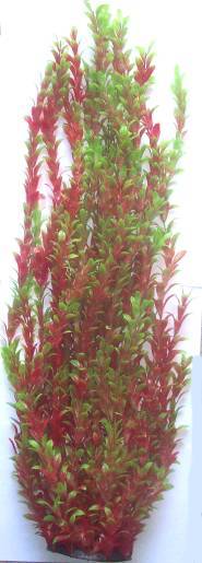 PLASTIC PLANT RED & GREEN 43cm