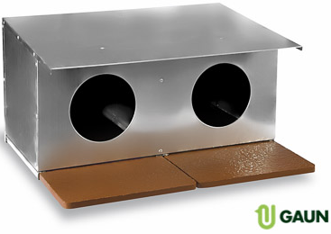 GALVANISED NEST BOX FOR PIGEONS 2 COMPARTMENT