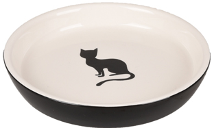 CAT BOWL CERAMIC ISA BLACK