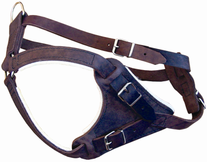 LEATHER DOG HARNESS