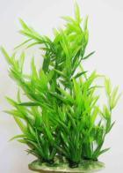 PLASTIC PLASTIC PLANT GREEN FIRE LEAFS   17cm