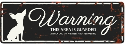 WARNING SIGN MINI CHIHUAHUA BLACK