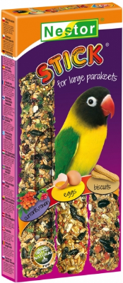 3x LOVEBIRD STICKS СМОРОДИНА / ЯЙЦО / ПЕЧЕНЬЕ 175г