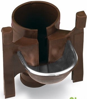 METAL & PLASTIC DRINKER HOLDER WITH PLUG