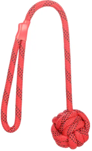 TOY VOKAS TUG ROPE WITH BALL RED/BLACK