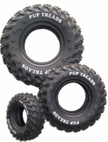 DOG TOY RUBBER TOY TIRE BLACK