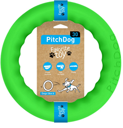 PITCHDOG RING TOY FOR DOGS LIME GREEN